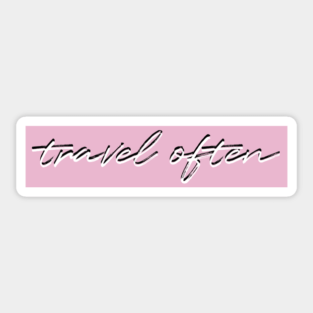 Travel often Sticker by emilykroll